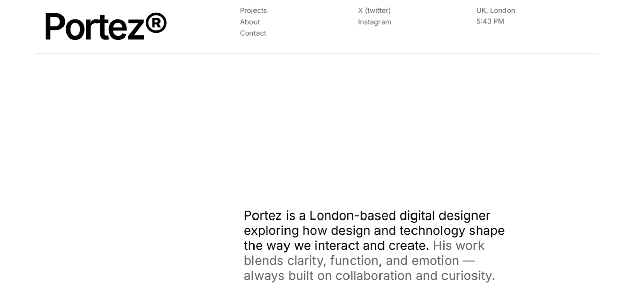 Illustration of typical Framer website